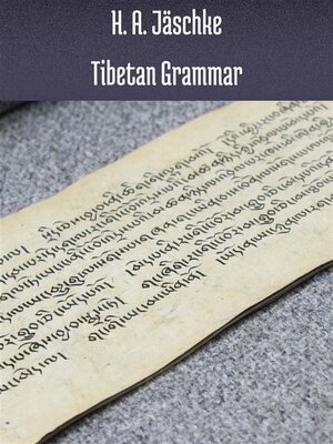 cover image of Tibetan Grammar